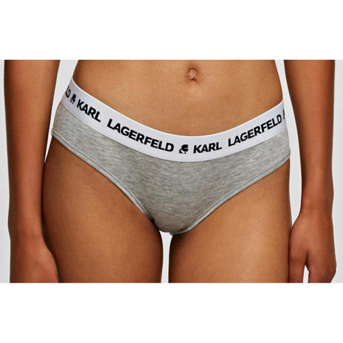 Lot de 2 Shorties Logotypés Gris Karl Lagerfeld  - Promo fitancy lingerie grande taille