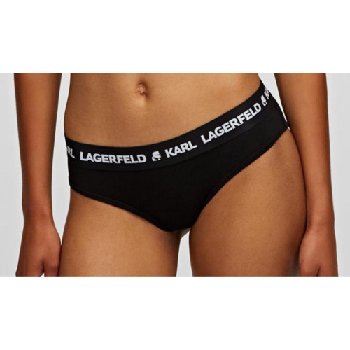 Lot de 2 Shorties Logotypés Noirs - Karl Lagerfeld - Boxer femme shorty