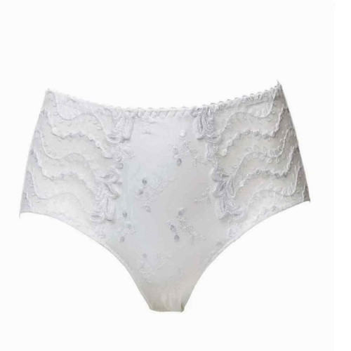 Culotte Taille Haute Louisa Bracq Lys Royal blanc - Louisa Bracq - Promo fitancy lingerie grande taille