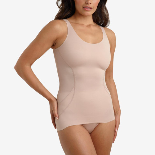 Top gainant Miraclesuit Fit and firm - Nude en nylon Miraclesuit  - Lingerie miraclesuit grande taille