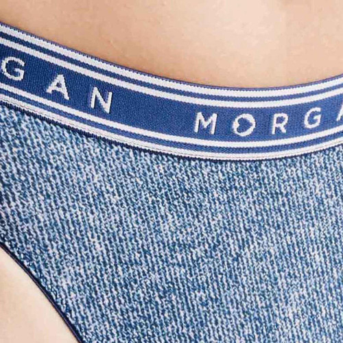 Lot de 2 culottes - Blanc/Bleu Morgan Lingerie JESS - Morgan Lingerie - Lingerie culotte slip femme
