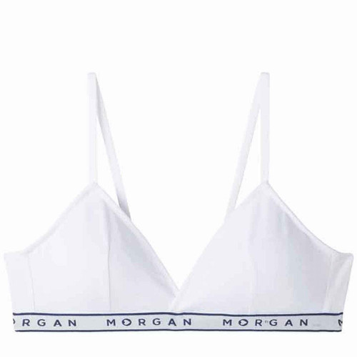 Soutien-gorge Triangle Coques Amovibles - Blanc Morgan Lingerie ISA en coton Morgan Lingerie  - Morgan lingerie