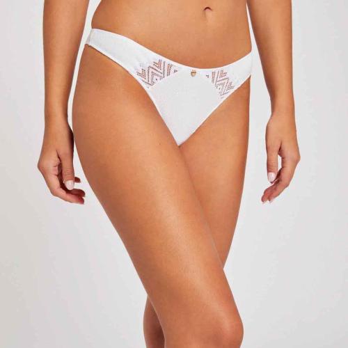 Tanga blanc Kim Morgan Lingerie  - Nouveautés lingerie et maillot grande taille