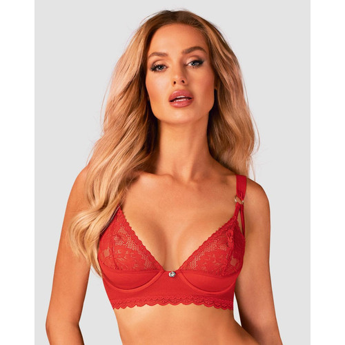 Soutien-gorge Belovya XS/S - Rouge Obsessive SEXY - Obsessive - Lingerie rouge