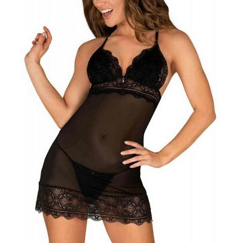 Nuisette - Noire - Obsessive - Cadeau noel lingerie grande taille