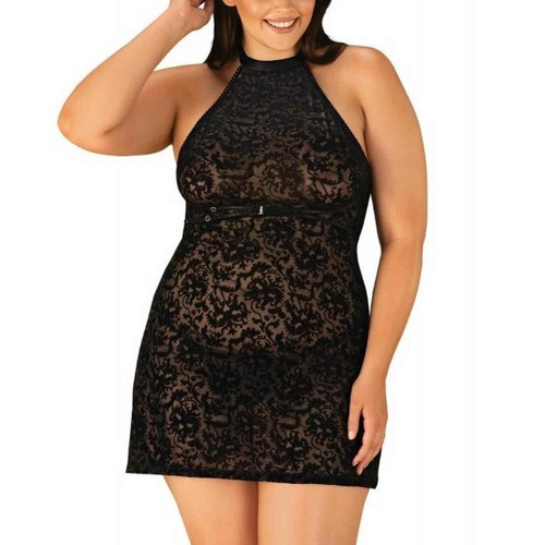 Nuisette - Noire Obsessive  - Cadeau noel lingerie grande taille