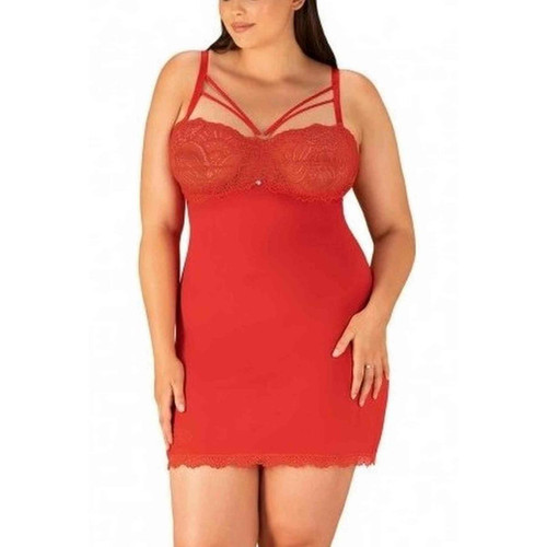 Nuisette - Rouge Obsessive  - Cadeau noel lingerie grande taille