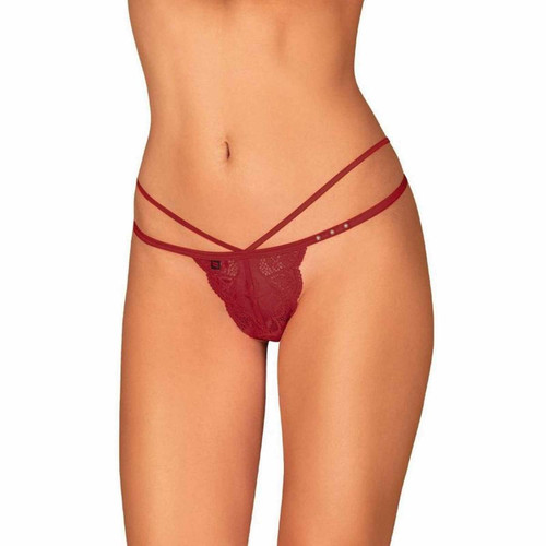 String rouge Obsessive  - Lingerie sexy grande taille