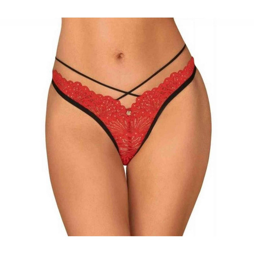String - Rouge Obsessive  - String et Tangas Grande Taille