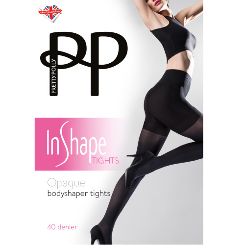 Collant opaque gainant Pretty Polly IN SHAPE noir