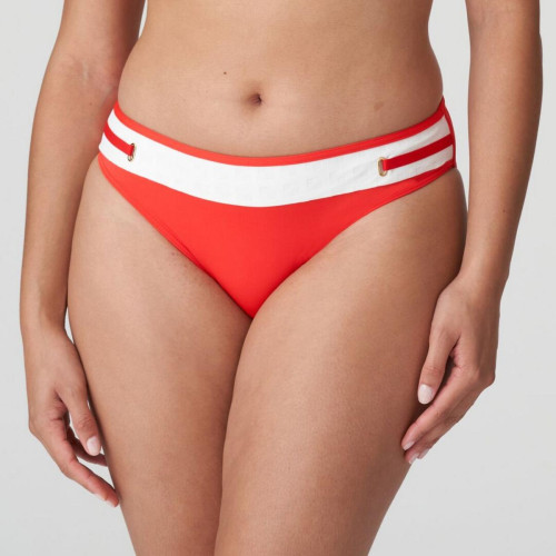 Bikini slip brésilien Prima Donna Istres rouge  - Culottes de Bain Grande Taille