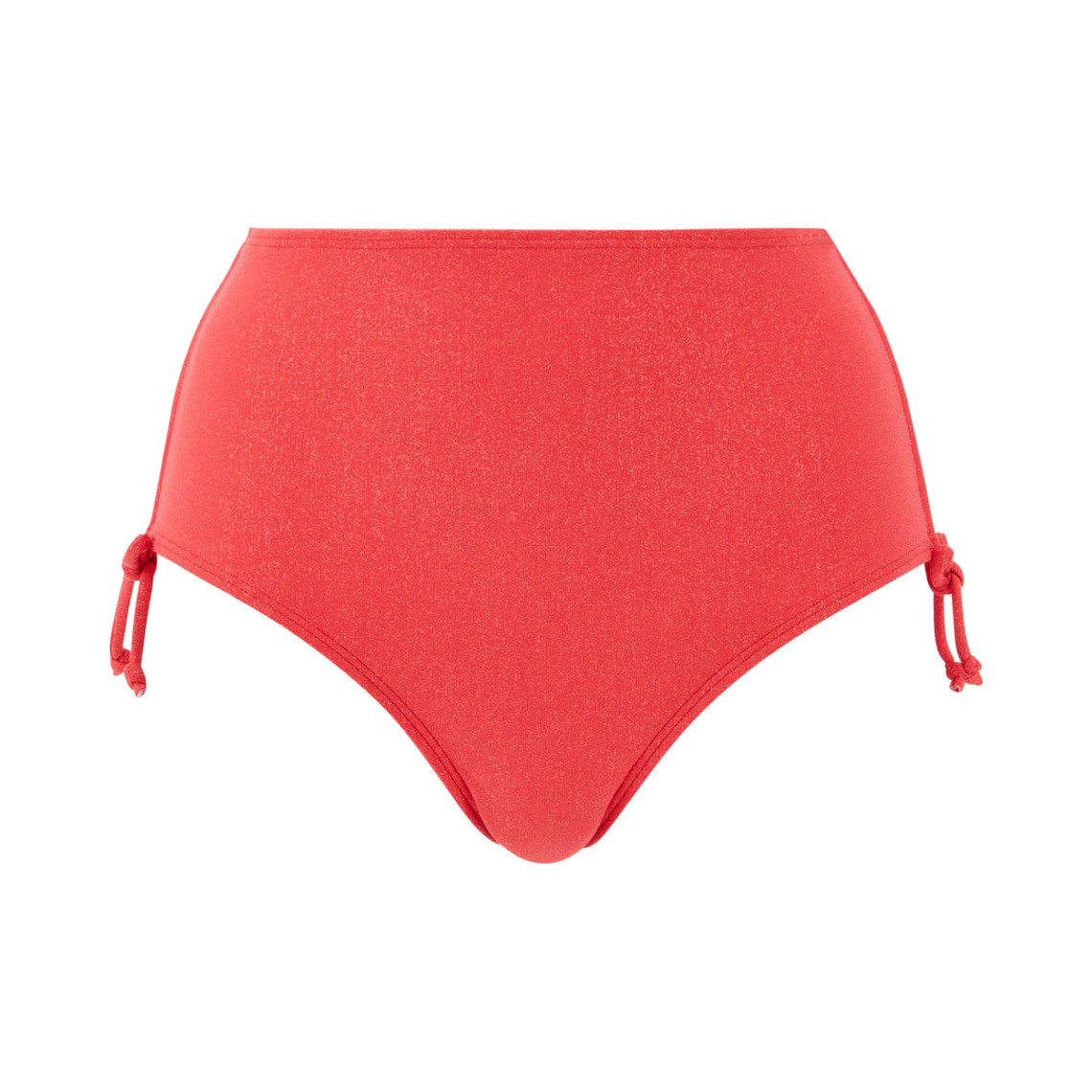culotte de maillot de bain taille haute - rouge