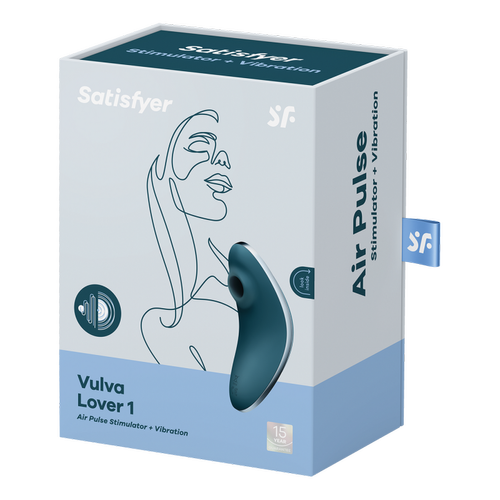 Vulva Lover Stimulateur et vibromasseur Satisfyer - Bleu Satisfyer  - Sexualite
