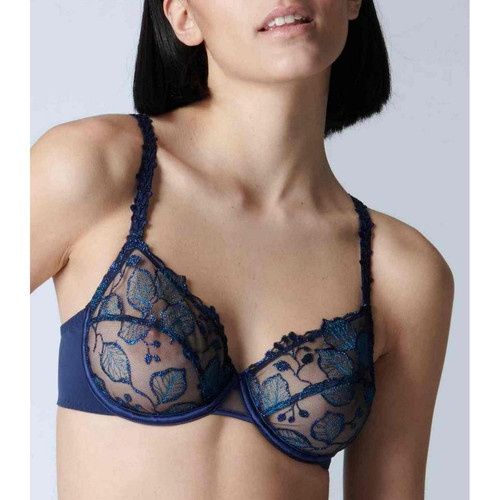 Soutien-gorge emboîtant armatures - Bleu Simone Pérèle - Promotion lingerie bonnet c