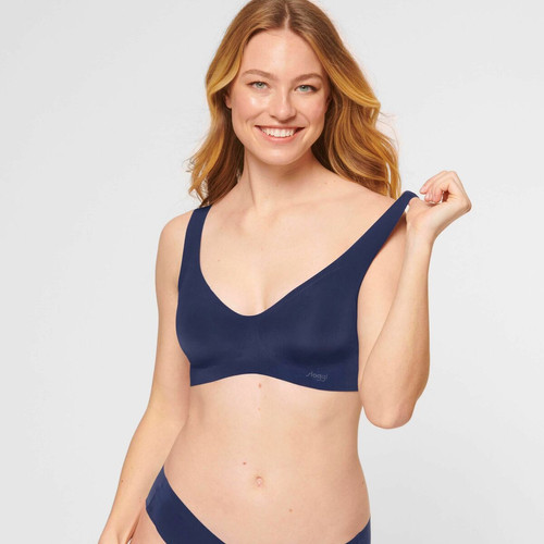 Brassière - Bleue Sloggi  - Promotion lingerie sport grande taille