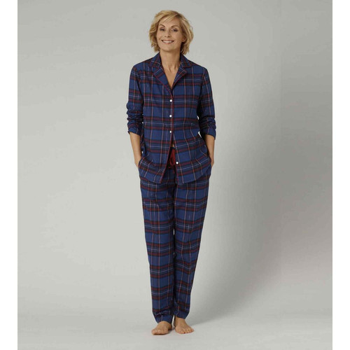 Pyjama manches longues Triumph BOYFRIEND Bleu - Lingerie de Nuit et Nuisettes Grande Taille