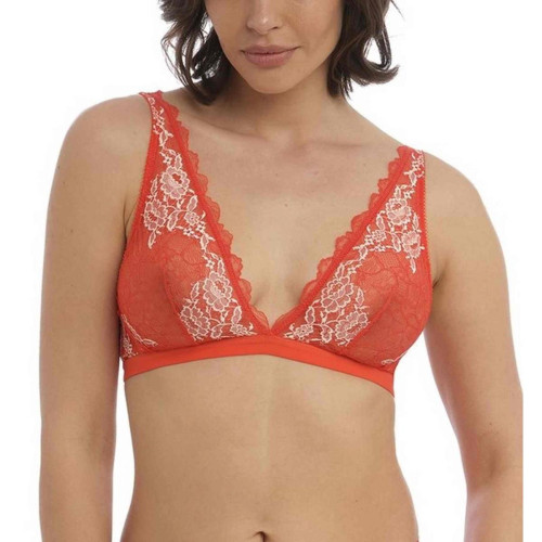 Bralette Sans Armatures - Orange Wacoal lingerie LACE PERFECTION en nylon Wacoal lingerie  - Promos wacoal