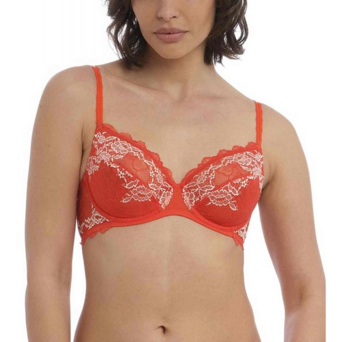 Soutien-gorge Emboîtant Armatures - Orange Wacoal lingerie LACE PERFECTION en nylon Wacoal lingerie  - Promos wacoal